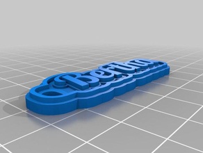 bertha Anahtarlık özelleştirilmiş 3d print model - Mito3D