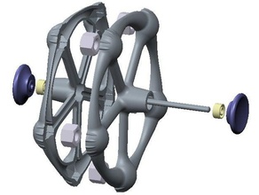 supersize rotary fidget gadget spinner cap 3d print model - Mito3D