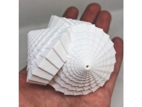 tri-cone matematica arte art cono il design generativa matematiche 3d print model - Mito3D