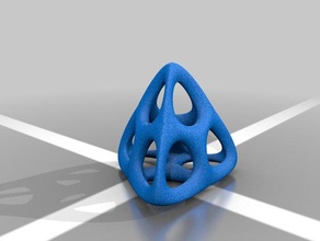rounded tetrahedrons math art 3d print model - Mito3D