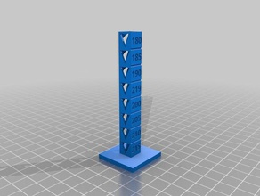 pla temp Kalibrierung Turm 3d-Druck-tests kundengebundene 3d print model - Mito3D
