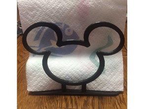 mickey mouse ear napkin holder kitchen & dining disney mickeymouse 3d print model - Mito3D