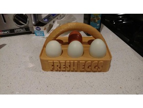 egg carrier kitchen & dining easter easteregg eggs holder 3d print model - Mito3D