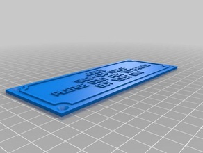 meine angepasste einfachen Namensschild zu jimmy Schilder & logos kundengebundene 3d print model - Mito3D