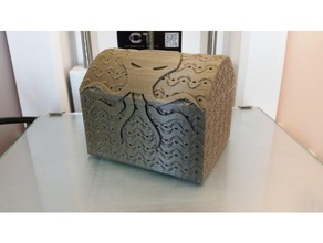 cache c'thulhu recipientes a caixa no peito recipiente lovecraft baú do tesouro 3d print model - Mito3D