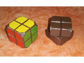 rubik 2x2x2 sinuoso quebra-cabeça cubo quebra-cabeças de 3d print model - Mito3D