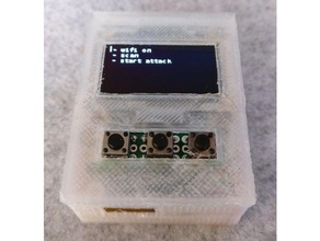 13inch portable esp8266 deauther electronics 3d print model - Mito3D