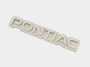 pontiac logo de petite taille l'automobile 3d print model - Mito3D