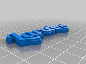 laralee Anahtarlık özelleştirilmiş 3d print model - Mito3D