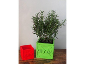 crash bandicoot maceta cajas al aire libre y jardín los juegos de azar planta retro juego video 3d print model - Mito3D