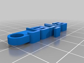 my customized message keychain jayla organization 3d print model - Mito3D