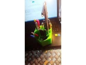 porte-stylo L'impression 3d le titulaire stylet crayon porte-crayon stift stifthalter porte-outil 3d print model - Mito3D