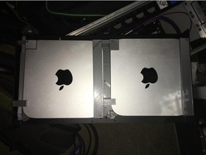 mac mini montaj braketi uzaktan güç anahtarı raf bilgisayar 3d print model - Mito3D