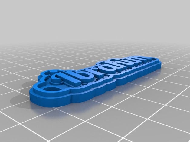 ibrahim de porte-clés personnalisé 3D print model - Mito3D
