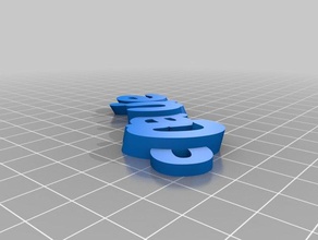 claude llaveros personalizado 3d print model - Mito3D