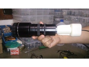 webcam-Fall-zoom-Objektiv Kamera Objektiv webcam mount zoom zoom-Objektiv 3d print model - Mito3D