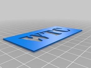 guerrier club d'athlétisme pochoir jw l'art des outils personnalisé 3d print model - Mito3D