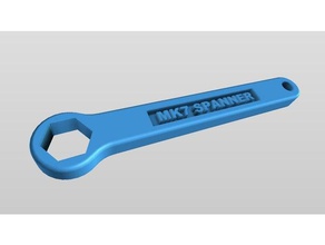 mk7 nozzle hex spanner tools flashforge creator wrench tool 3d print model - Mito3D