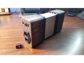 De 5 volts da fonte de alimentação dc cover eletrônica tira led tampa 3d print model - Mito3D