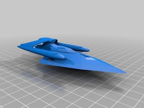 frontier-class 3d printing scifi spaceships star trek 3d print model - Mito3D