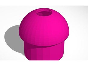 cupcake shaped container fun kids 3d print model - Mito3D