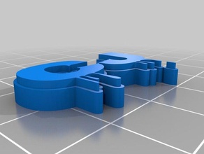 cj Schlüsselanhänger kundengebundene 3d print model - Mito3D