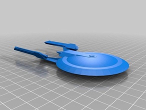 serra-classe A impressão 3d scifi nave star trek 3d print model - Mito3D