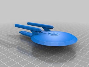 uss lincoln La stampa 3d scifi starship star trek 3d print model - Mito3D