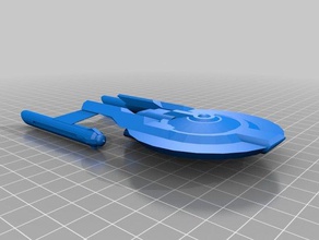 nx-bemühen refit 3d-drucken scifi starship star trek 3d print model - Mito3D