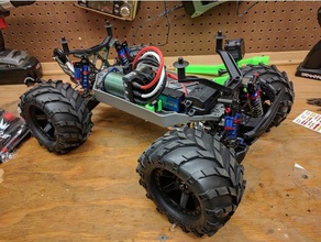 traxxas stampede 4x4 mamba monster x esc mount r c vehicles brushless castle crags created freecad slash 3d print model - Mito3D