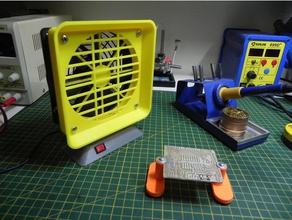 solder fume extractor electronics fan soldering fumes 3d print model - Mito3D