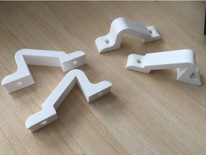 aluminum led profile holder bracket replacement parts 3d print model - Mito3D