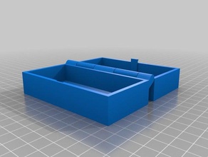 meu personalizados articulada caixa de trava um pouco paramétrico impressão uma peça A 3d testes personalizado 3d print model - Mito3D