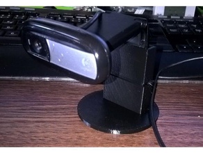 paramétrico logitech c170 câmara de extensão do suporte Impressora 3d acessórios polvos openscad 3d print model - Mito3D