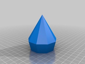 meine angepasste Diamant-Luft-pflanze-Topf Dekor kundengebundene 3d print model - Mito3D