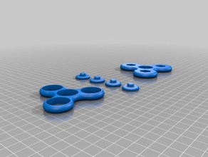 all bearing spinner nut both caps toys & games 3d print model - Mito3D