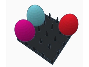 Paskalya yumurtası kurutma raf sanat araçları boya 3d print model - Mito3D