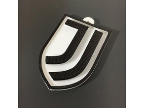 juventus 2017 - new logo keychains football italy turin keychain soccer team 3d print model - Mito3D