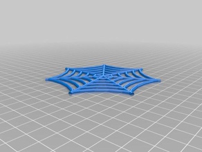 my customized spider web 2d art 3d print model - Mito3D