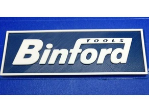 binford logo signs & logos home improvement tim allen tool time 3d print model - Mito3D