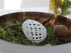 el huevo de pascua decoración la paramétricas temporada voronoi 3d print model - Mito3D