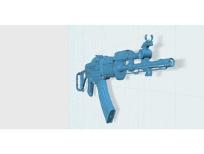 fallout 4-STURMGEWEHR Requisiten ak47 3 4 Gewehr gun ps4 xbox 3d print model - Mito3D