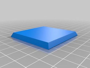 wbattle quadratischen sockel 50mm Spiele 3d print model - Mito3D