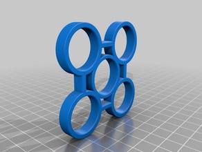 quad spinner La impresión en 3d fidget 3d print model - Mito3D