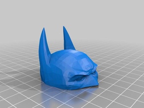 bat egg batman cowl mask man dc comics easter easteregg drop 3d print model - Mito3D