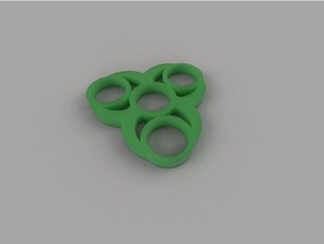 biohazzad spinner gadget fidget mano giocattolo tri 3d print model - Mito3D