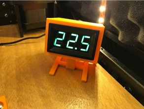 case 12v digital thermometer - temperature sensor electronics 3d print model - Mito3D