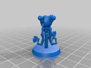 28mm robot handy m1 model robots fallout miniature mister robotic servitor tabletop wastefall 3d print model - Mito3D