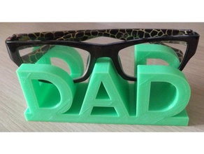 papá gafas de titular las el día los padres 3d print model - Mito3D