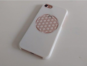iphone 7 caso fiore di vita telefono cellulare 3d print model - Mito3D